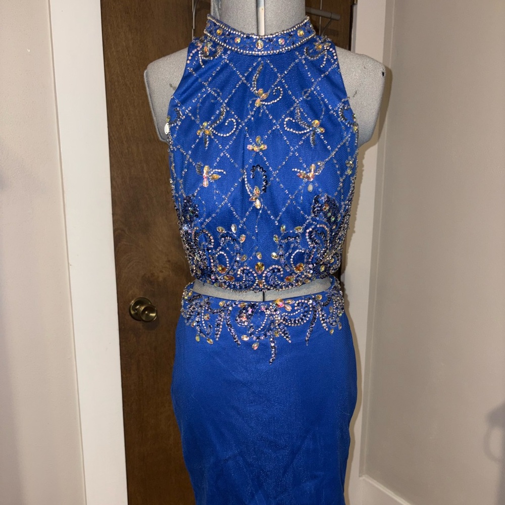 Two piece royal blue size 3/4